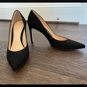 Stuart Weitzman black suede heels